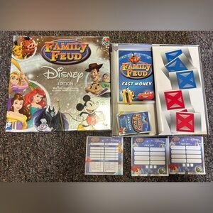 Disney Family Feud Board Game – Full Set (Missing Fast Money Pad Instructions)